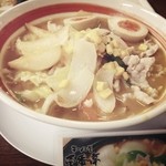 ラーメン屋　壱番亭 - 味玉味噌カレーらーめん￥800