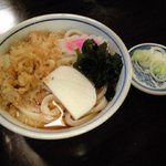 手打ちうどん・そば 子亀 - のど越しのよい「冷やしたぬき」