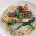 レストラン プランデルブ北鎌倉 - ランチのメインマトウ鯛のムニエル