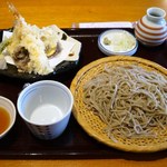 本日の日替わり天ざるそば１３００円