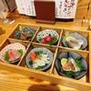 鶏と魚と炭火焼き 燈 - いつもののどぐろ、本マグロ入り おまかせ刺し 5種盛り