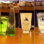 酒場ニホレモ - ●秩父メロンソーダサワー ¥550  ●本気(マジ)レモンサワー ¥680 ●陸ハイボール ¥550