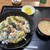 中西食堂 - 料理写真:名物さざえ丼　¥1200 味噌汁，漬物付き