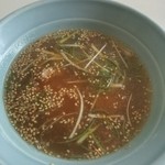 ラーメンショップ - つけ汁。辛味、酸味、ニンニクともにマイルド♪