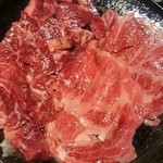 りゅう庵 - 上セットの焼きしゃぶと上カルビ 二人前×2