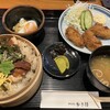 かき傳 - 特製穴子飯とカキフライのセット（税込1,450円）