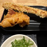 うどん居酒屋 江戸堀 - 竹天、とり天