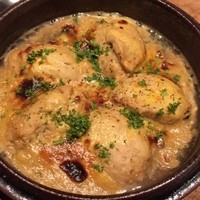 フレンチレストラン ソン・スクレ - リネン風クネル（白身魚とホタテの貝柱ムース グラタン風）