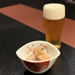 鮨政 - 生ビール（小）¥500