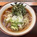そば処 亀島 - 春菊天そば500円