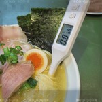 中華そば とり木瓜 - 塩分濃度0.8 スープ温度68..4℃