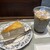 ドトールコーヒーショップ - 料理写真:黒糖わらび餅オレ〈黒ゴマ〉、ミルクレープ　セット¥1,080