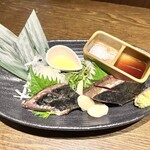 Ryoma Warayaki Sakanaya Dojo Kochi obiyamachi ten - 生かつお食べ比べハーフ