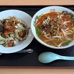 鴻福 - ラーメンセット980円