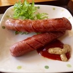 槻の郷荘 - しし肉フランクフルト５８０円（税別）2015.03.27