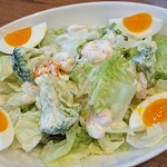 オリーブの丘 - 料理写真:えびとたまごのアイオリサラダ(大)