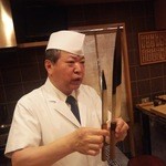 鮨処 平野 - おまけ　使い込むとこんなに痩せてしまうんです
