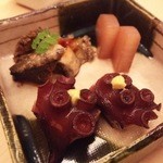 鮨処 平野 - 煮蛸と煮鮑