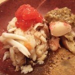 鮨処 平野 - 松葉ガニの解し身