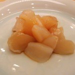 鮨処 平野 - 小柱の醤油風味　蟹の代り