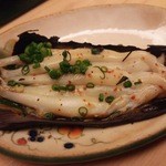 鮨処 平野 - 白魚の熊笹蒸し焼き