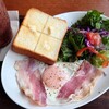 上島珈琲店 - ベーコンエッグ＆厚切バタートースト
