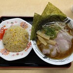 丹波大食堂 - 料理写真:ローストポーク中華そば麺大盛/炒飯1,380円