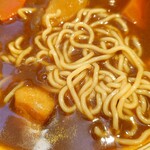 大衆食堂正広 - カレーラーメンの麺