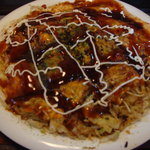 Okonomiyaki Ikinatei - そば　肉玉　イカ天