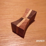 馳走　かく田 - 箸置きが寄木とは凝ってます