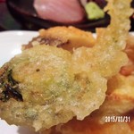 馳走　かく田 - こごみの青臭さと苦味がとても良いです