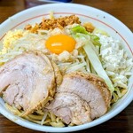 ラーメン二郎 - 小汁なし(豚2枚) 1,130円　タルタル 180円