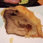 馳走　かく田 - 椎茸のこの厚みを見て欲しくって断面を捉えました