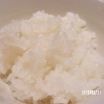 馳走　かく田 - 美味しいお米です。そしてこの何とも言えない艶、柔らかさと言い粘りと言いやっぱり基本の御飯が良いと食は進みますね。