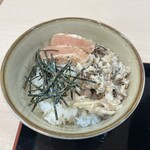 ゆで太郎 - ミニ焼鯖炙りたらこごはん
