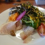 Ristorante Martello - 自家製ロースハムとシマアジのカルパッチョ♪