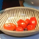 銀のさじ - (270325) ウエルカムトマトです。これは絶品でした。他にウエルカムドリンク（ノンアルコール）もありましたが、写真取り損ねました。トマトベースのジュースでしたが絶品でした。