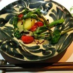 銀のさじ - (270325)　四皿目。野菜の焼き物？、トマトの酸味がgood。