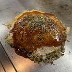 お好み焼き 海喜 - 肉玉そば