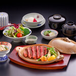 ガーデンレストラン 人形町 今半 - 網焼ステーキ御膳【100g】