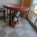 南天飯店 - 店内のテーブル