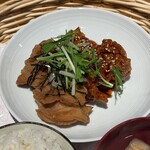 和韓ブランチ 熾き火 - おろしと、ヤンニョムチキン風