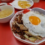 大阪王将 - 料理写真:ラムトンジンギス飯1,180円税込玉子スープ付き