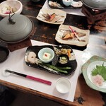 駒ヶ岳温泉 - 夕食セッティング
