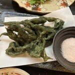 居酒屋 笑永亭 - 青さノリの天ぷら…これは私め行きつけの久◯◯せ(私めのレビューご覧頂ければ分かります)の右に出るところは無いですね‼️