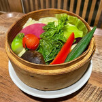 うみの食堂 - 糸島野菜の彩り蒸し野菜