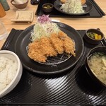 かつ元 - ヒレかつ定食(中)1,595円