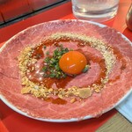 焼肉藤もと - レアロースユッケ