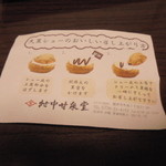 村中甘泉堂 - 説明書き