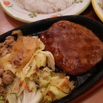 Saizeriya - ハンバーグ＆ポーク焼肉